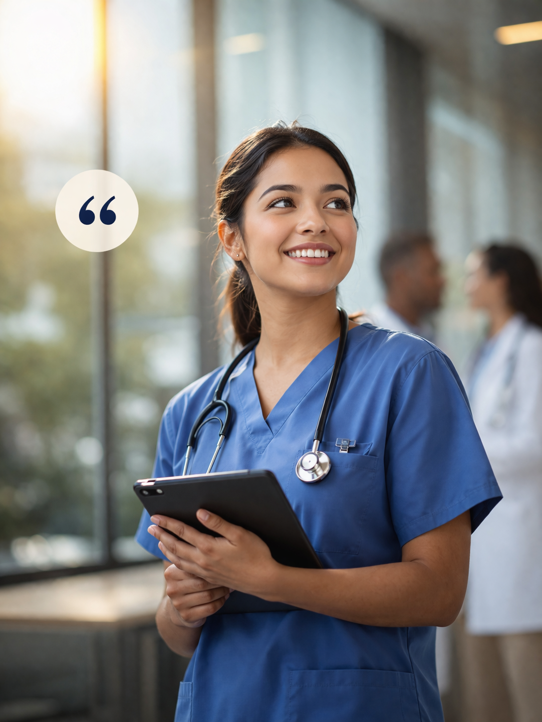 Healthcare candidate meeting with a professional advisor