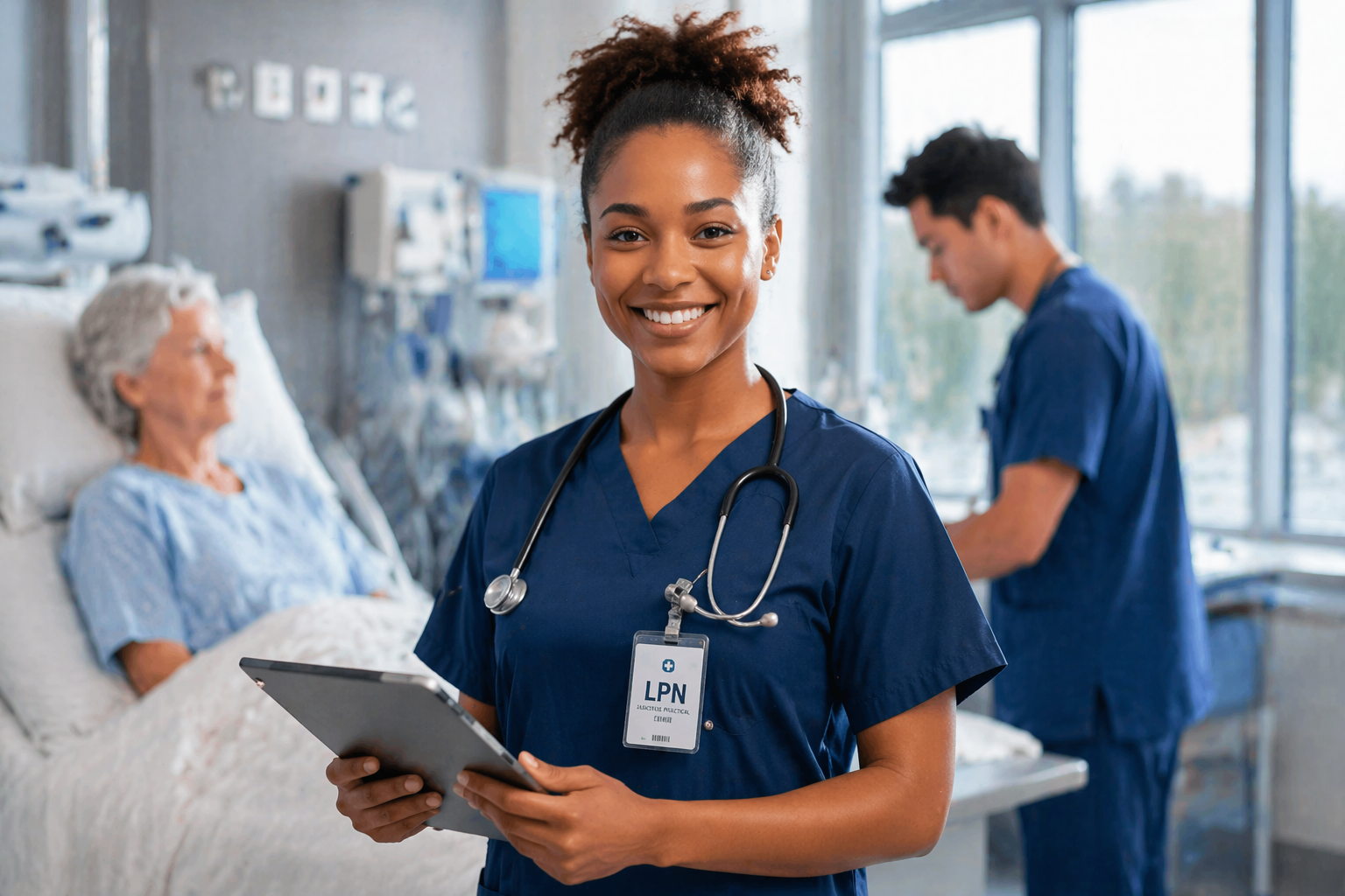 Licensed practical nurses team