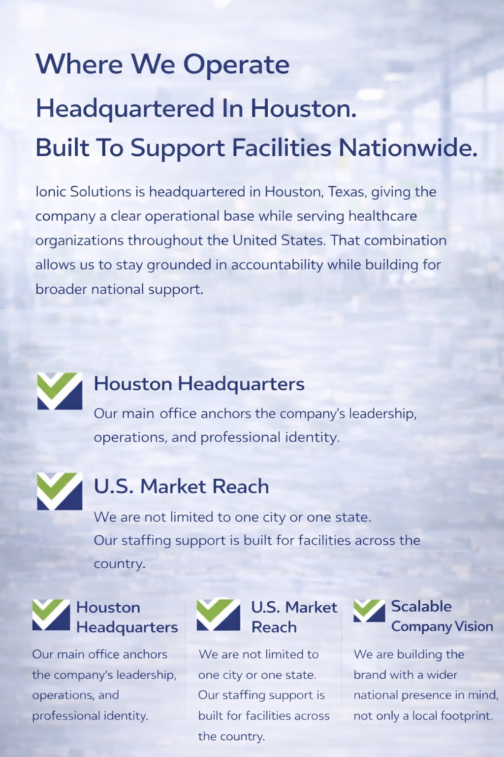 Where we operate visual